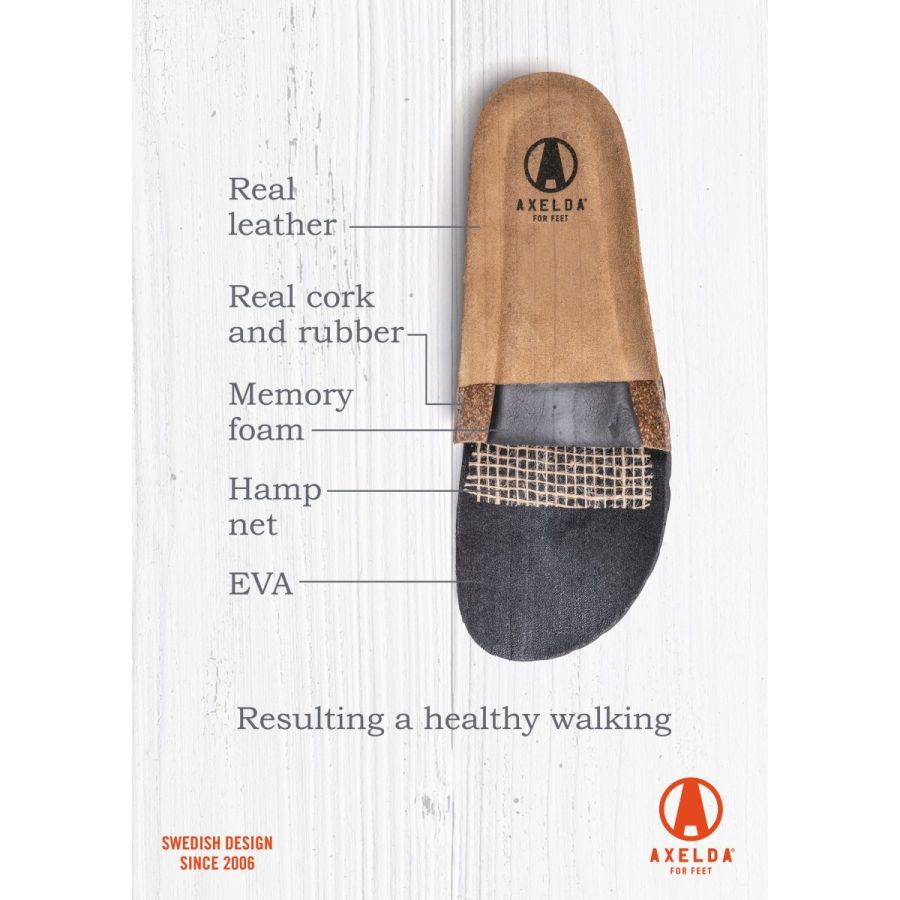 Axelda damsandal brun