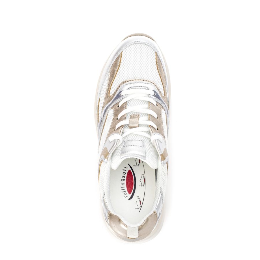 Gabor damsneakers vit/silver