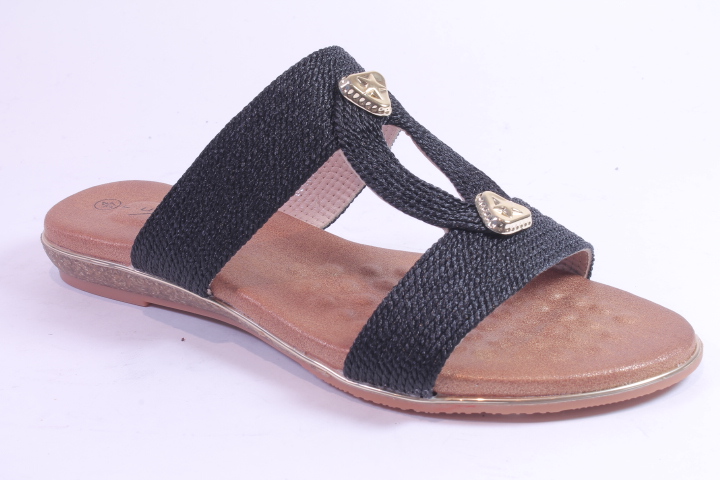 Lunar damsandal slipin svart