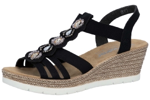 Rieker damsandal svart