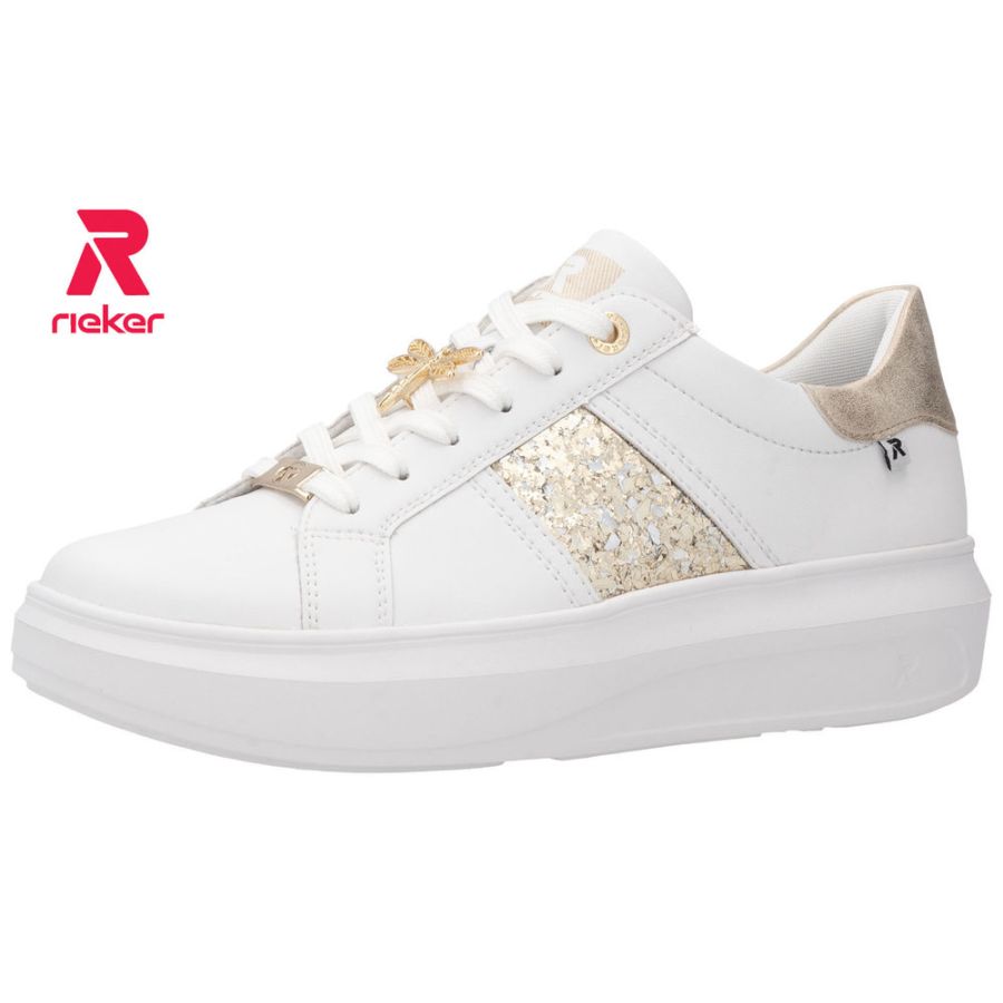 Rieker damsneakers vit