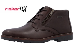 Rieker herrkänga brun tex material och dragkedja